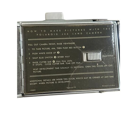 Vintage Polaroid J66 Electric Eye Land Camera With Leather Case 1960 - Picture 16 of 16